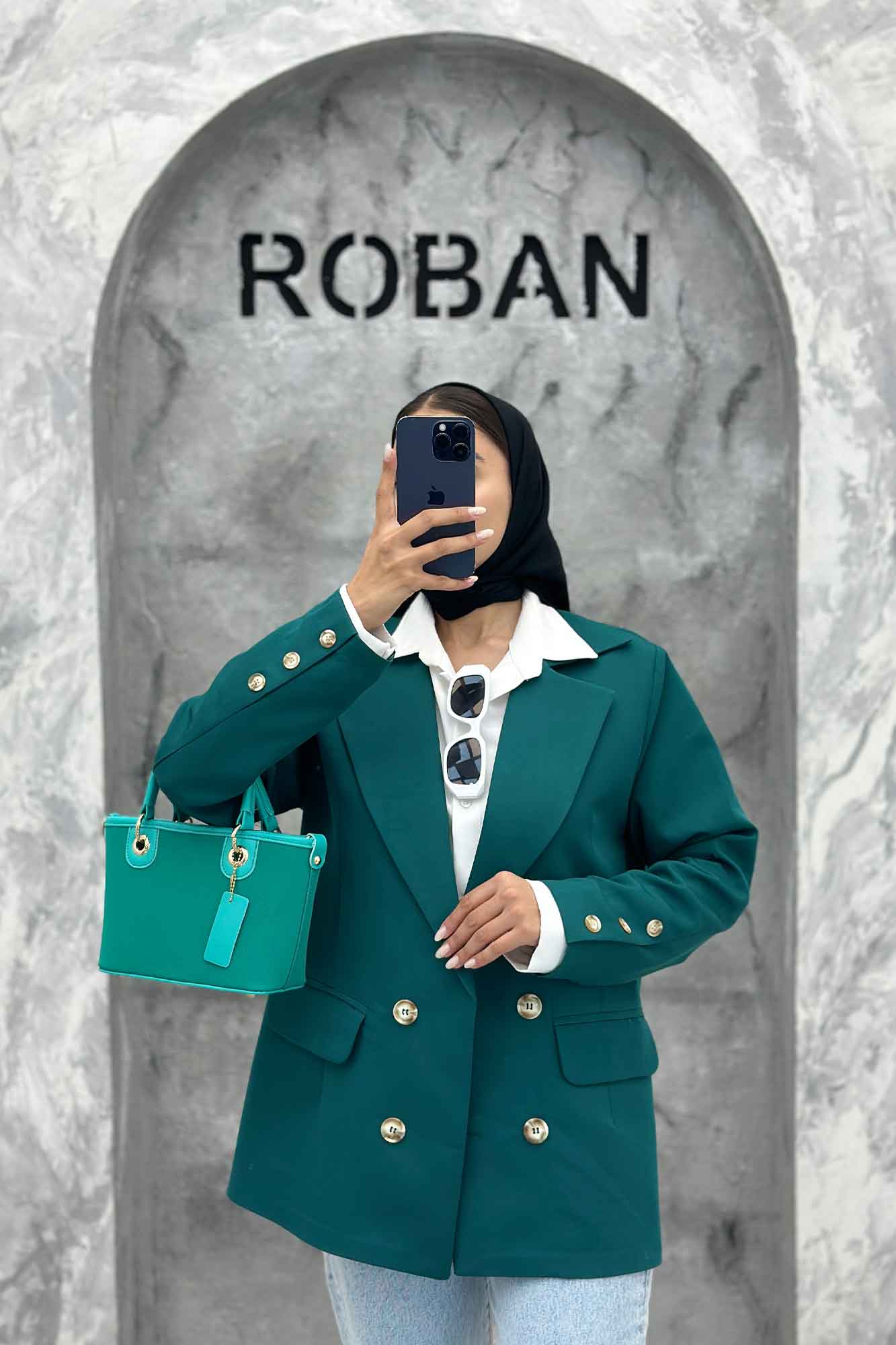 مانتو کتی دو جیب پاکتی مازراتی ساده