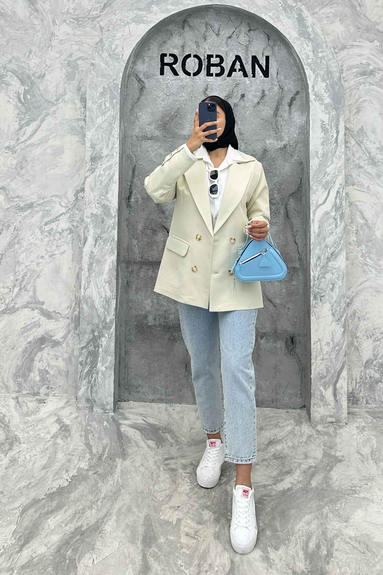 مانتو کتی دو جیب پاکتی مازراتی ساده