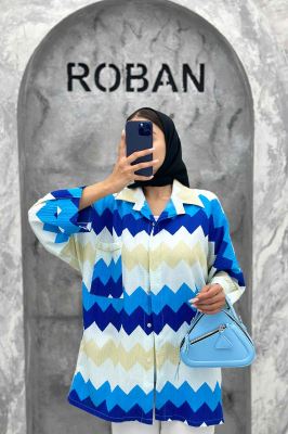 مانتو کراش جناقی پشت دکمه تک جیب