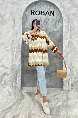 مانتو کراش جناقی پشت دکمه تک جیب