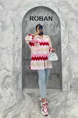 مانتو کراش جناقی پشت دکمه تک جیب