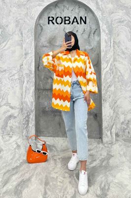 مانتو کراش جناقی پشت دکمه تک جیب