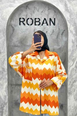 مانتو کراش جناقی پشت دکمه تک جیب