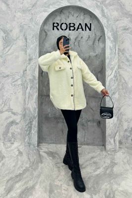 مانتو کوتاه تدی جلو دکمه