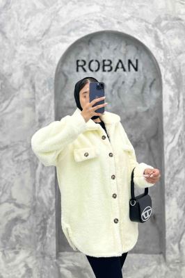 مانتو کوتاه تدی جلو دکمه