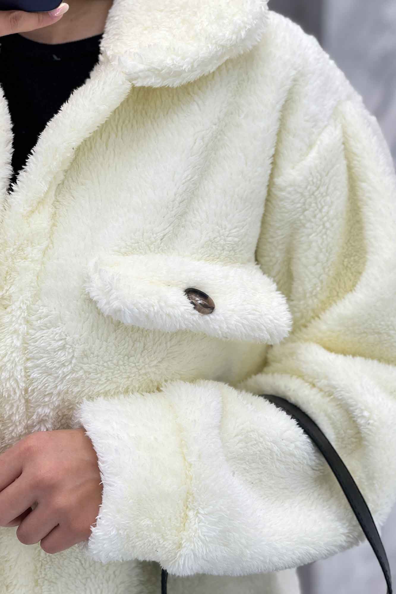 مانتو کوتاه تدی جلو دکمه