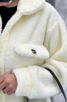 مانتو کوتاه تدی جلو دکمه