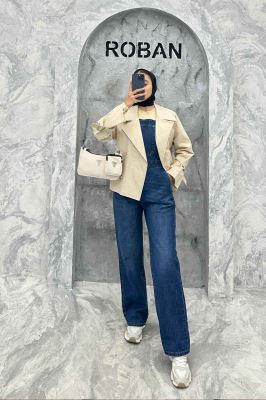 کت پاییزه کتان زارا چهار دکمه آژند