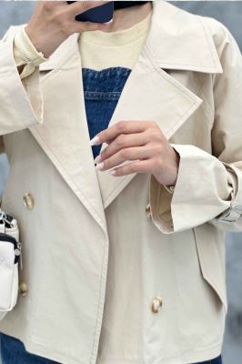 کت پاییزه کتان زارا چهار دکمه آژند