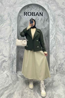 کت پاییزه کتان زارا چهار دکمه آژند