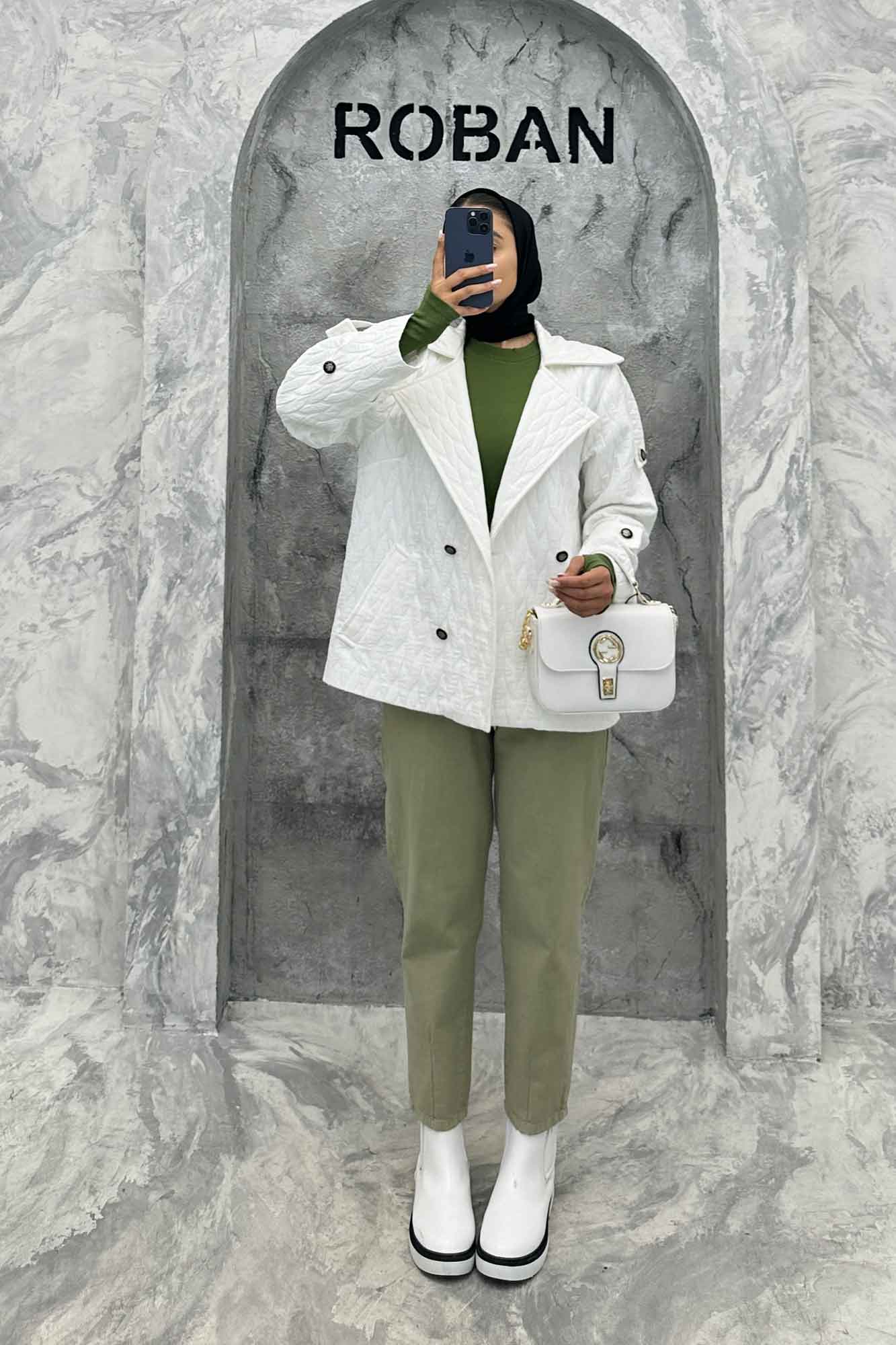 کت سرشانه بندی فریال بلوط