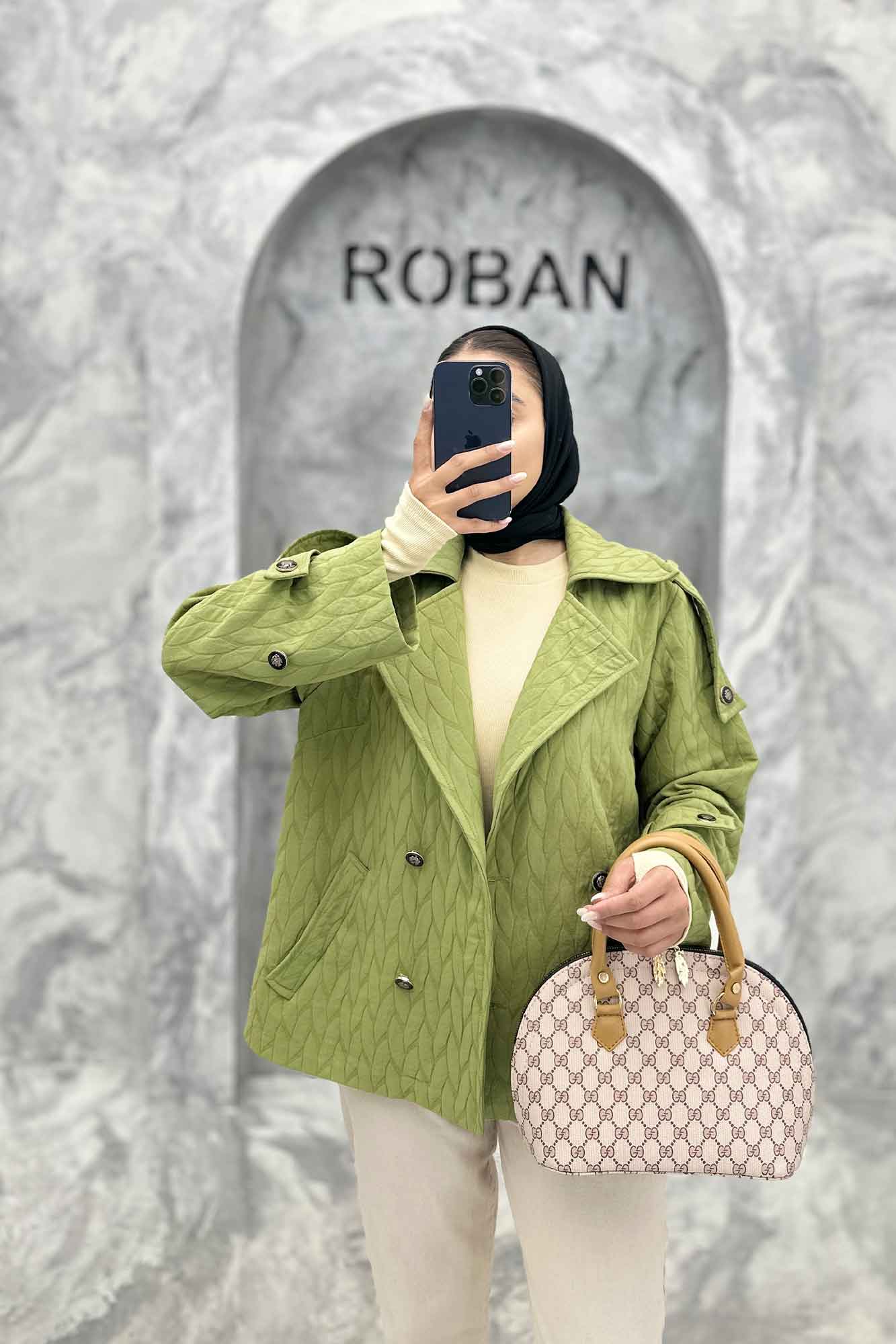 کت سرشانه بندی فریال بلوط