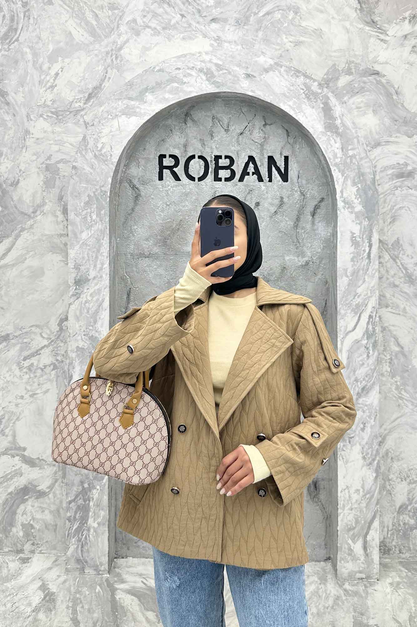 کت سرشانه بندی فریال بلوط