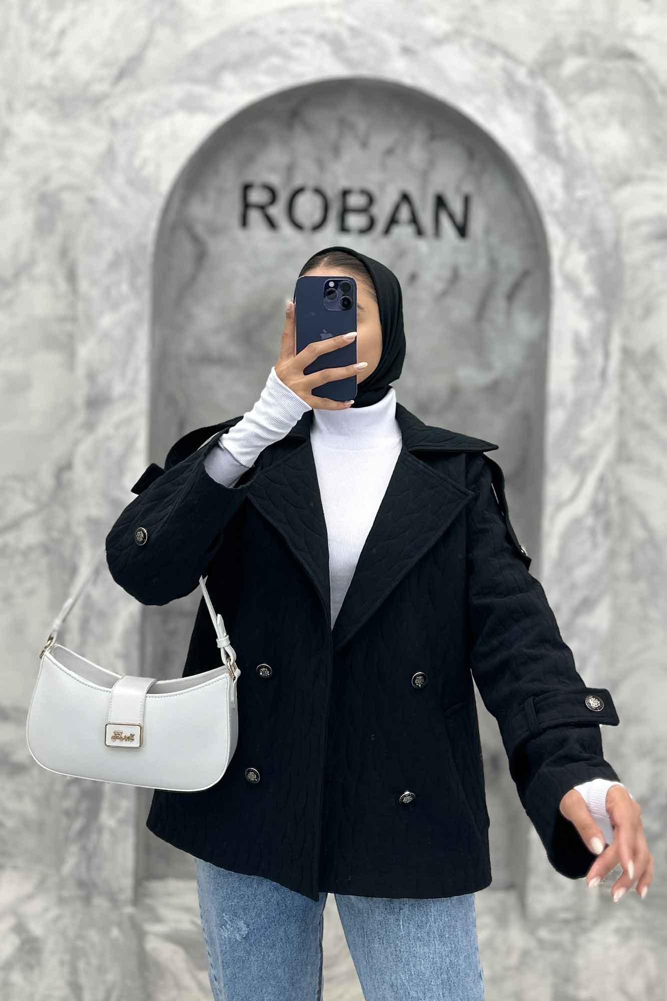 کت سرشانه بندی فریال بلوط