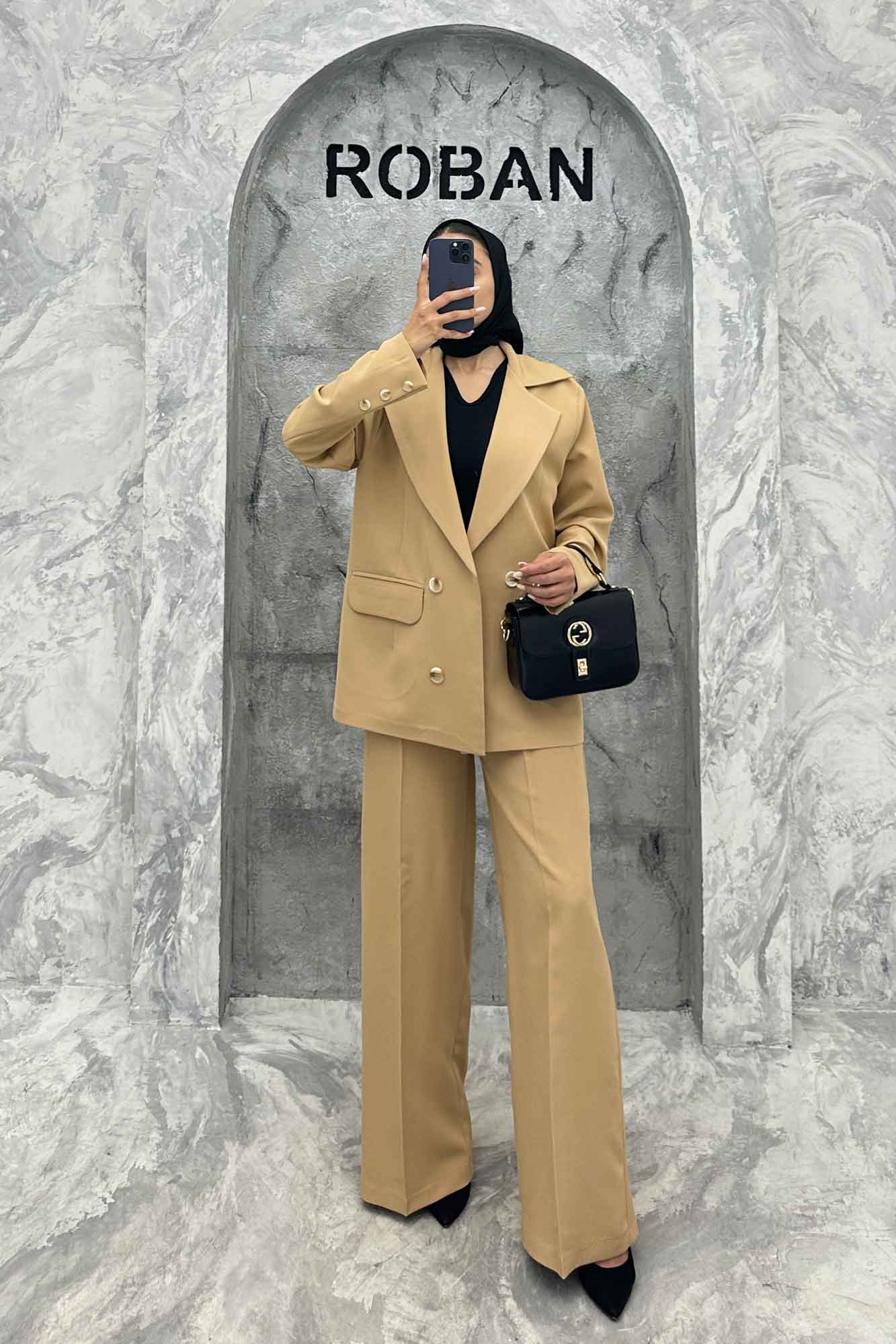 ست کت و شلوار مازراتی یقه انگلیسی بهار