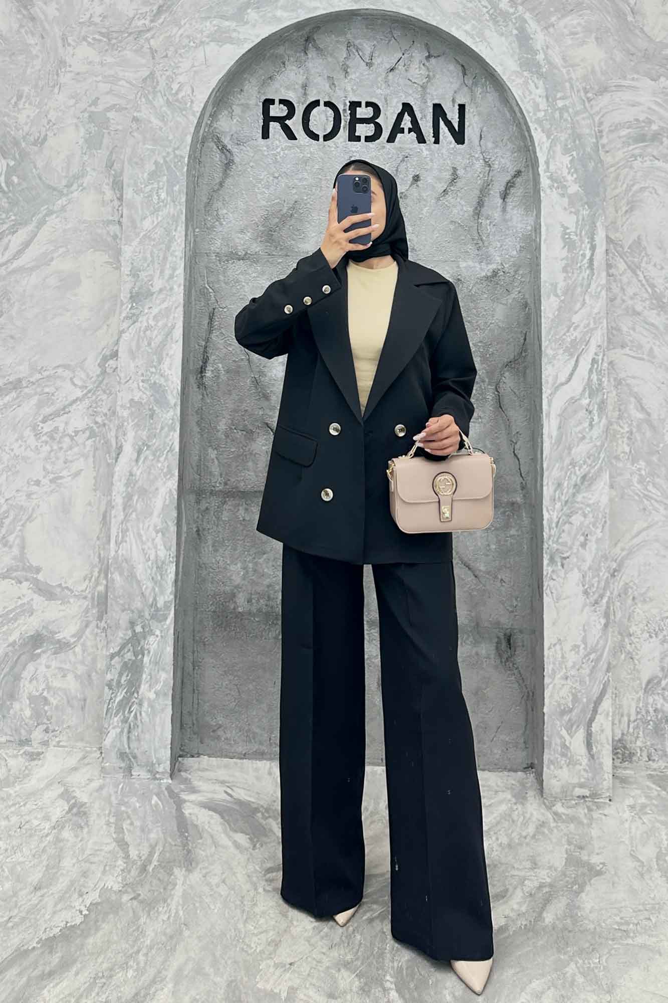 ست کت و شلوار مازراتی یقه انگلیسی بهار