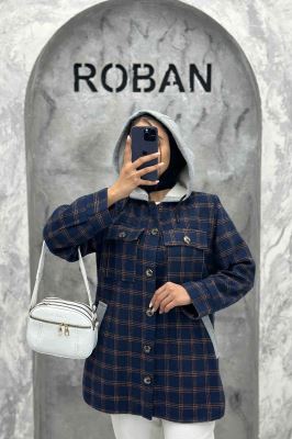 کت شکت فوتر چهارخانه کلاه دار