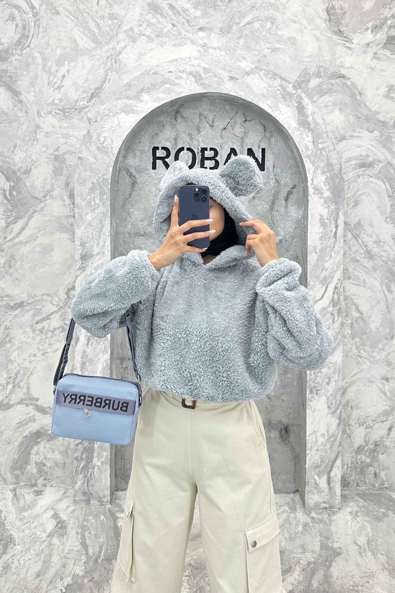 هودی تدی کراپ کلاهدار خرسی