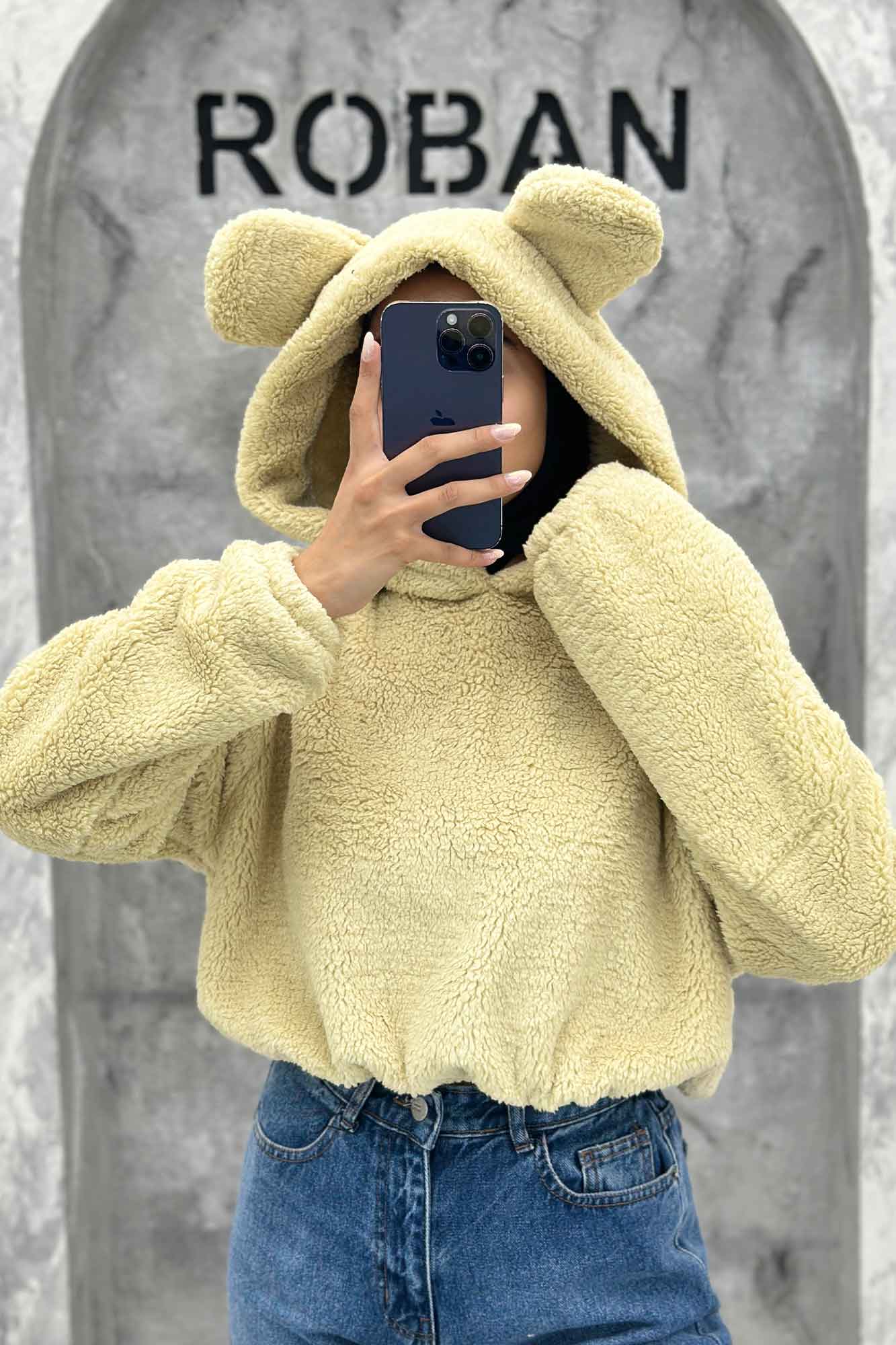 هودی تدی کراپ کلاهدار خرسی