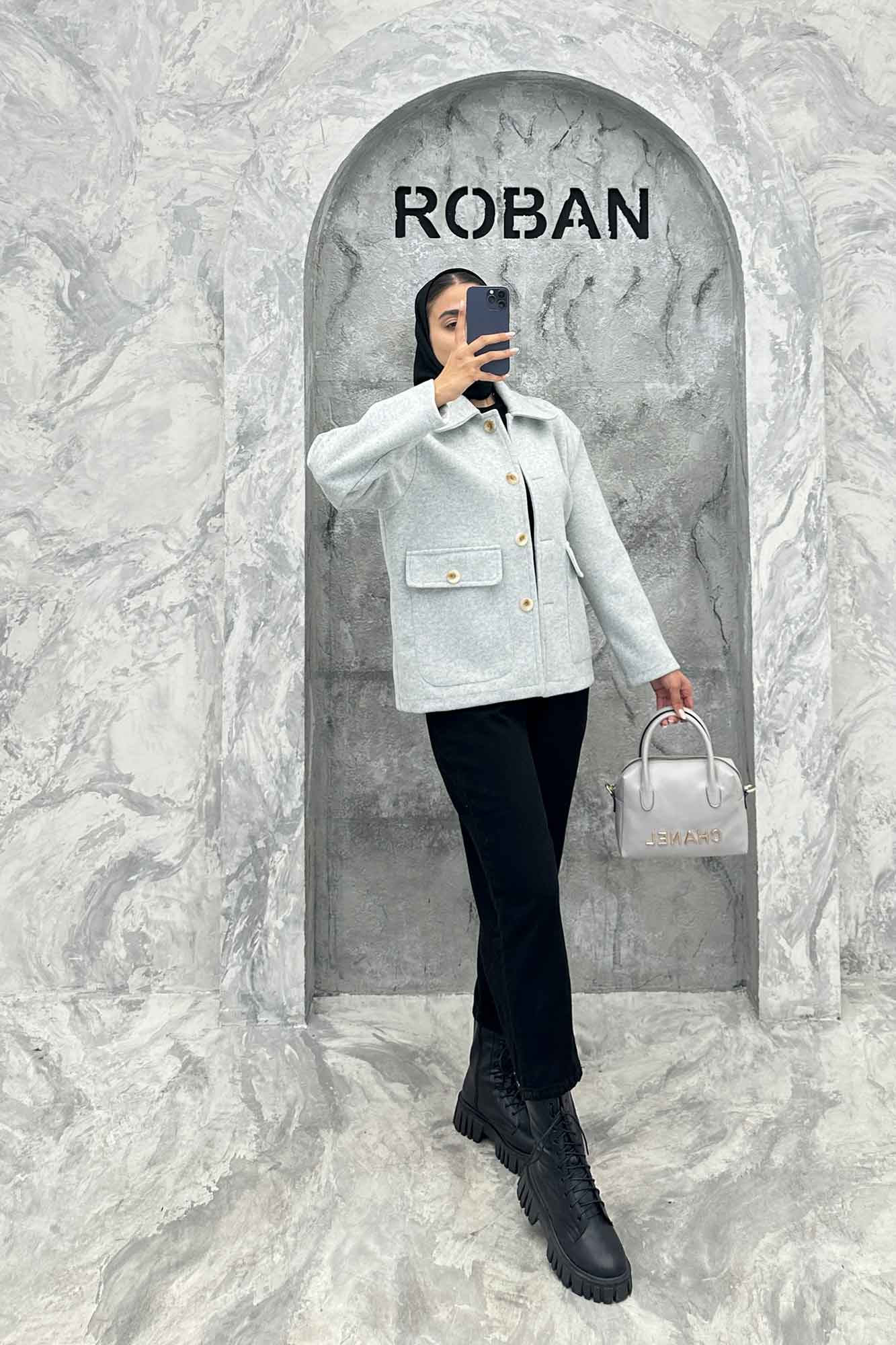 کت فوتر دو جیب پاکتی ZHOOBI