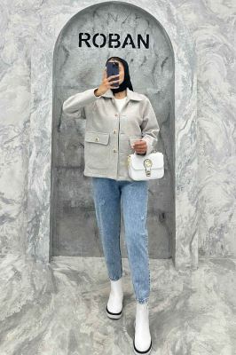 کت فوتر دو جیب پاکتی ZHOOBI