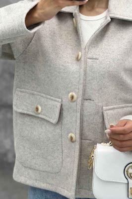 کت فوتر دو جیب پاکتی ZHOOBI