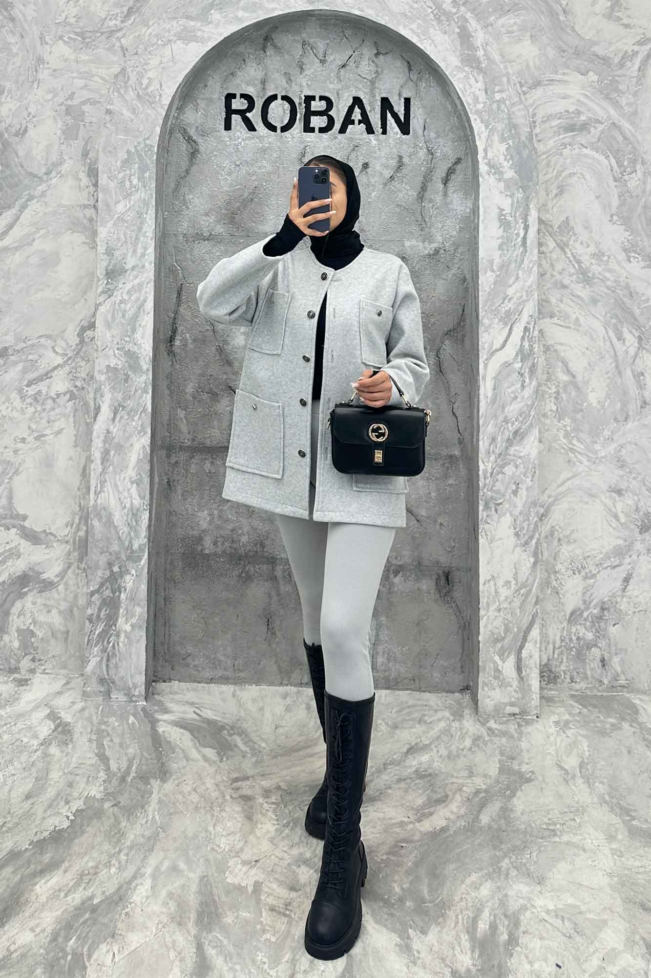 کت فوتر یقه گرد HUBRA