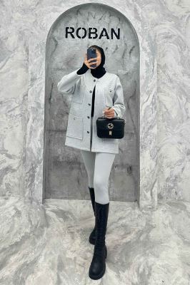 کت فوتر یقه گرد HUBRA