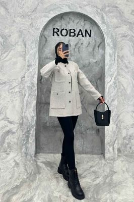 کت فوتر یقه گرد HUBRA