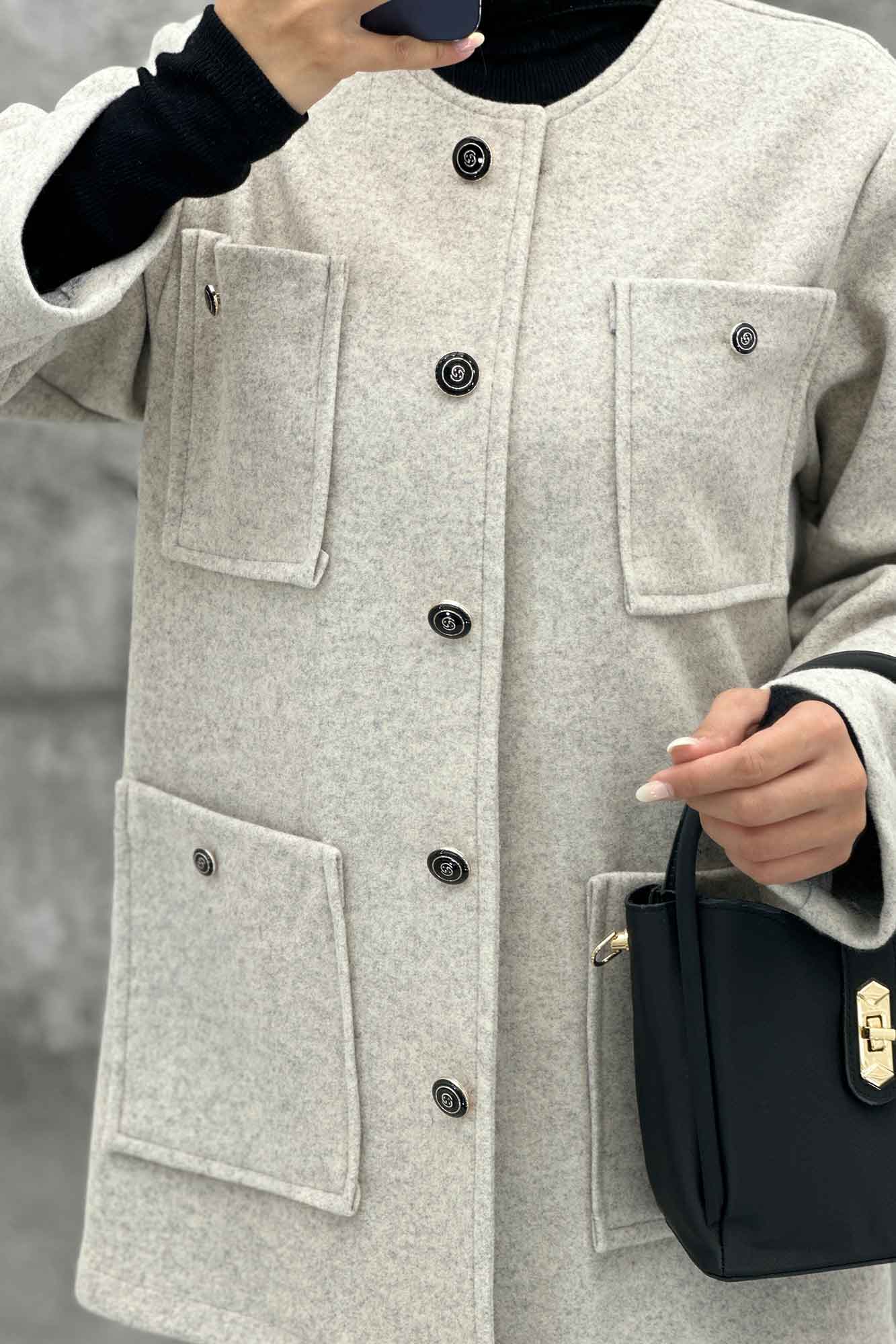 کت فوتر یقه گرد HUBRA