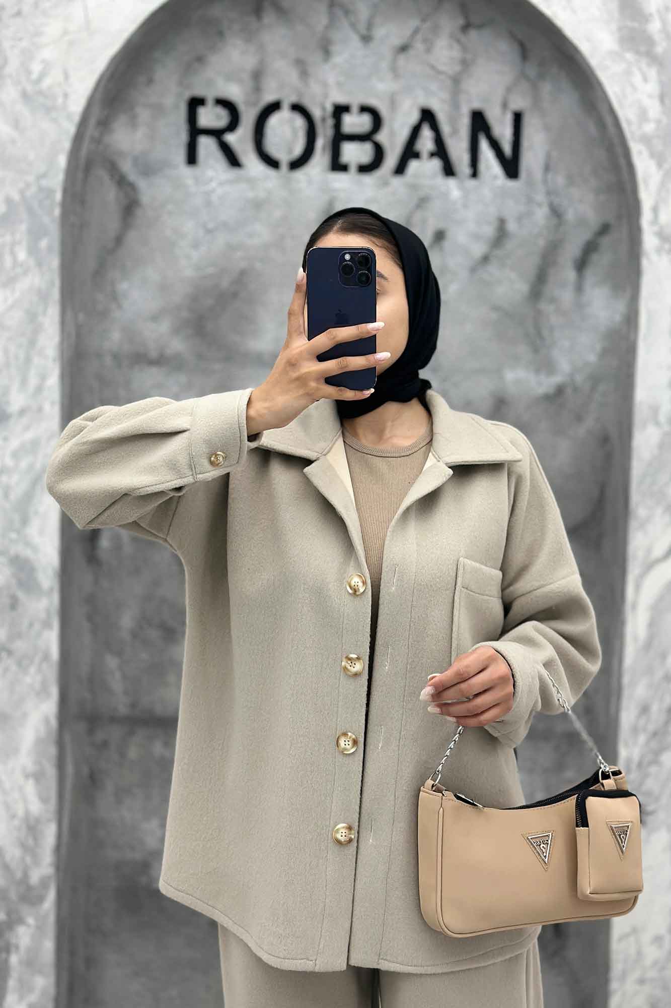 ست پالتو و شلوار تک جیب روناک