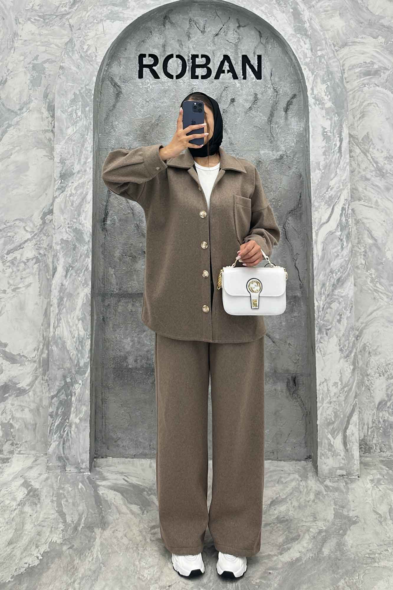 ست پالتو و شلوار تک جیب روناک