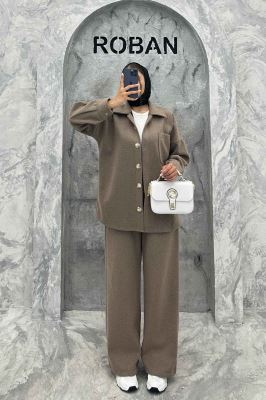 ست پالتو و شلوار تک جیب روناک