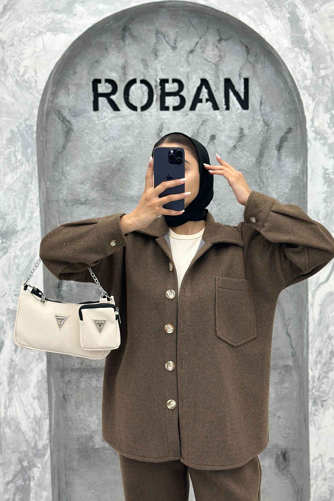 ست پالتو و شلوار تک جیب روناک