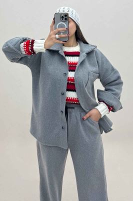 ست پالتو و شلوار تک جیب روناک