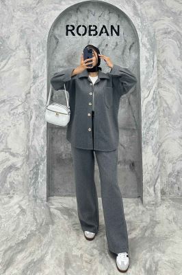 ست پالتو و شلوار تک جیب روناک