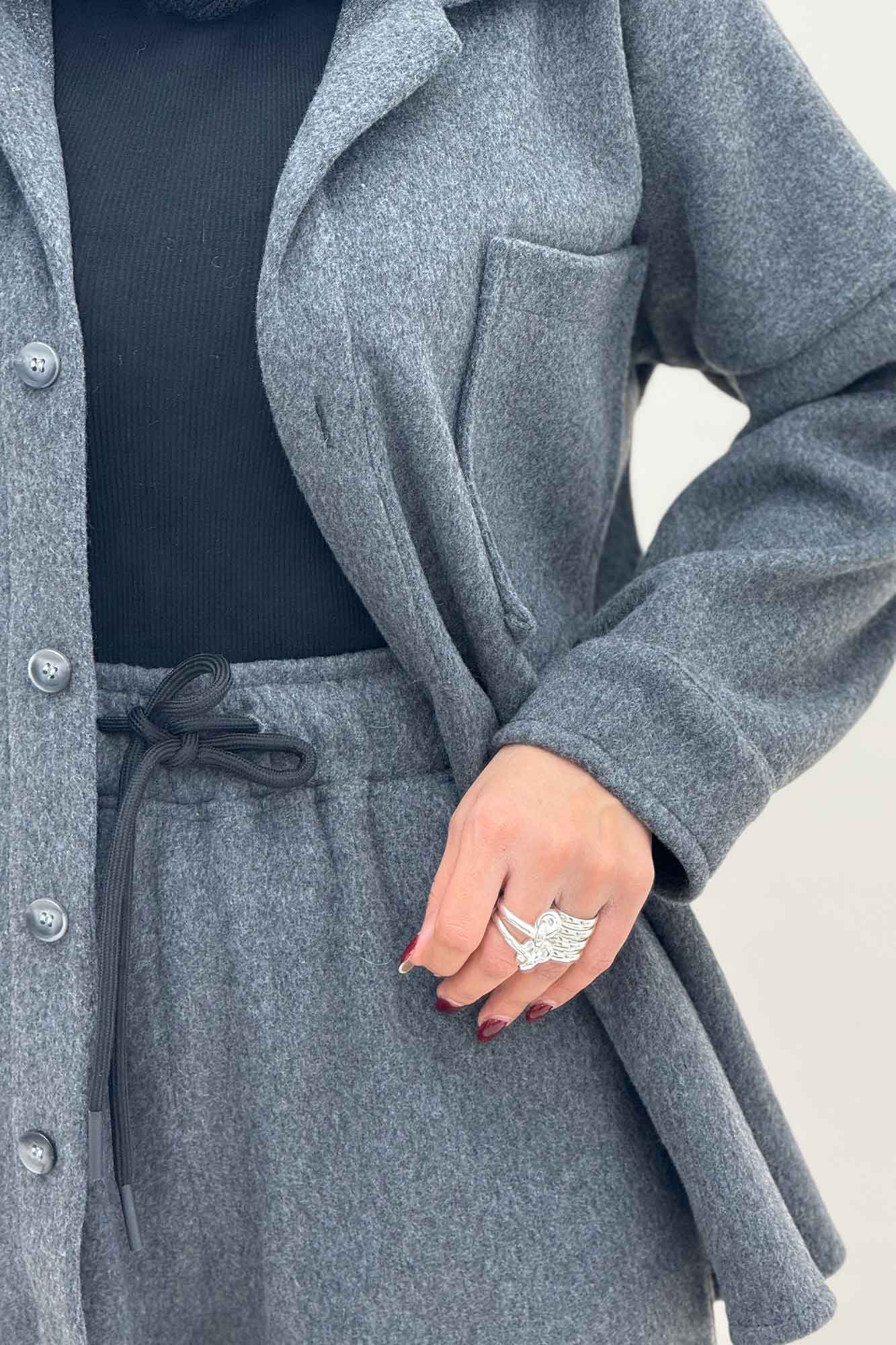 ست پالتو و شلوار تک جیب روناک