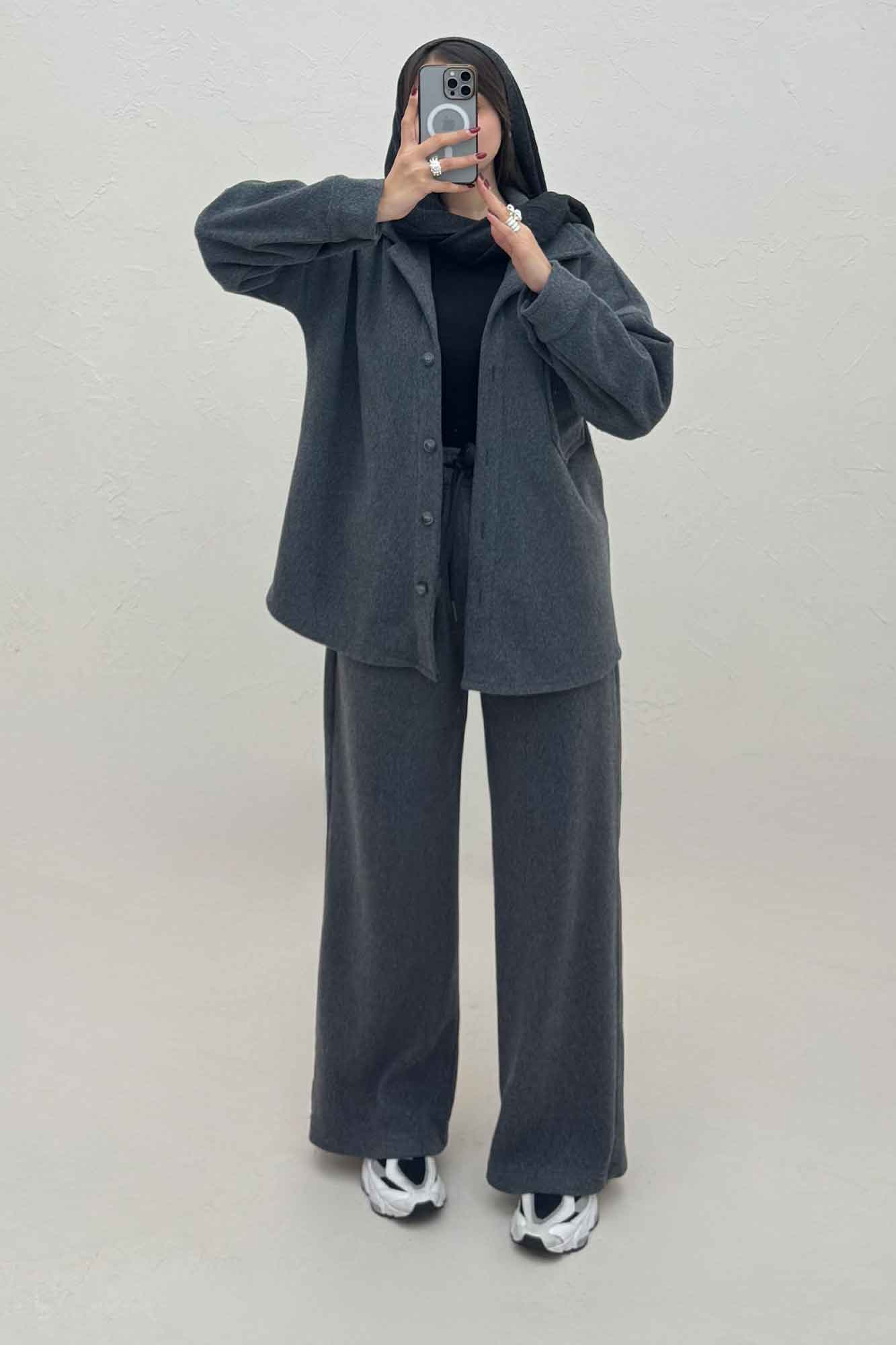 ست پالتو و شلوار تک جیب روناک