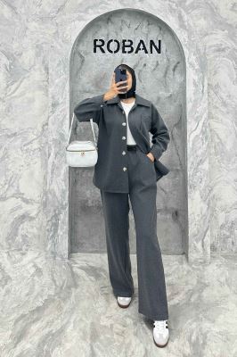 ست پالتو و شلوار تک جیب روناک