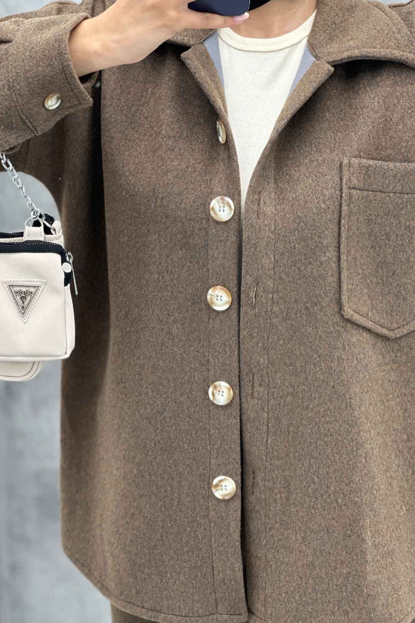 ست پالتو و شلوار تک جیب روناک