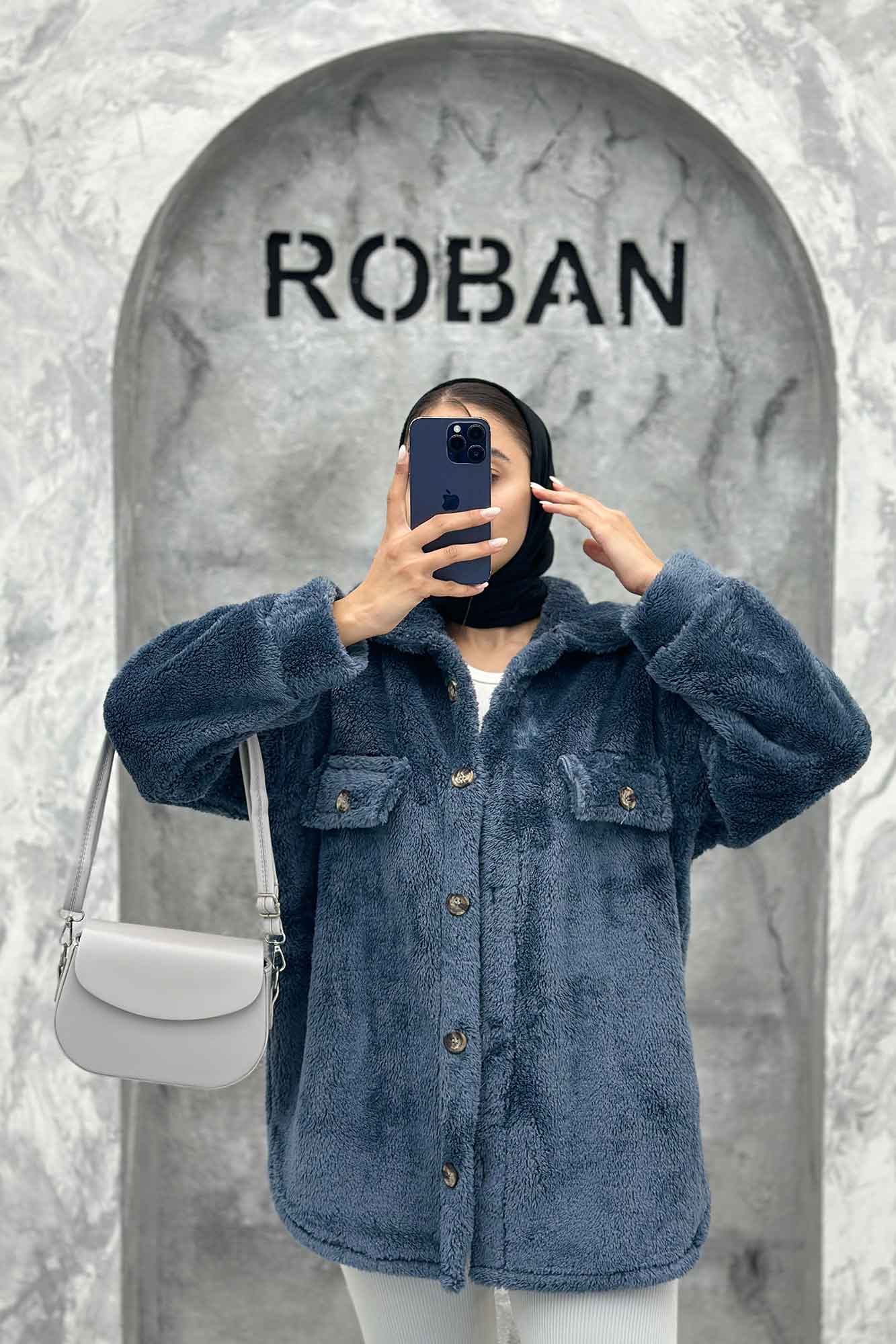 مانتو کوتاه تدی جلو دکمه