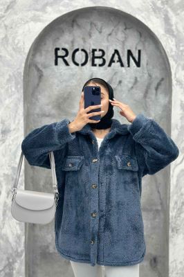 مانتو کوتاه تدی جلو دکمه