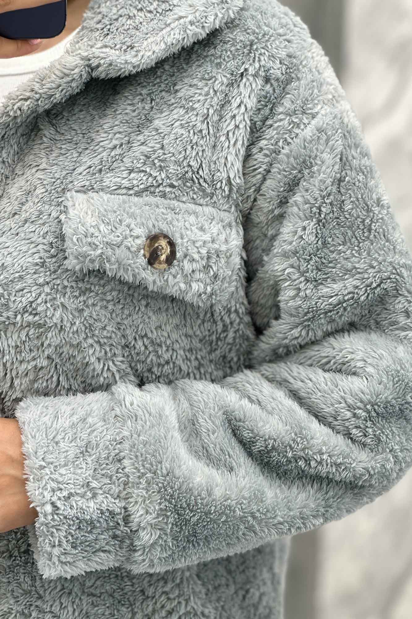 مانتو کوتاه تدی جلو دکمه