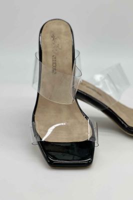 صندل پاشنه بلند طلقی شیشه ای