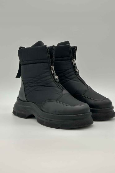 بوت کوتاه کاپشنی وسط زیپ