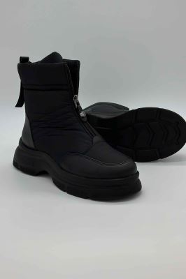 بوت کوتاه کاپشنی وسط زیپ