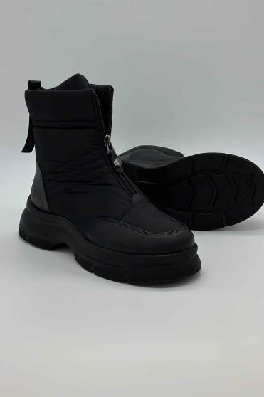 بوت کوتاه کاپشنی وسط زیپ