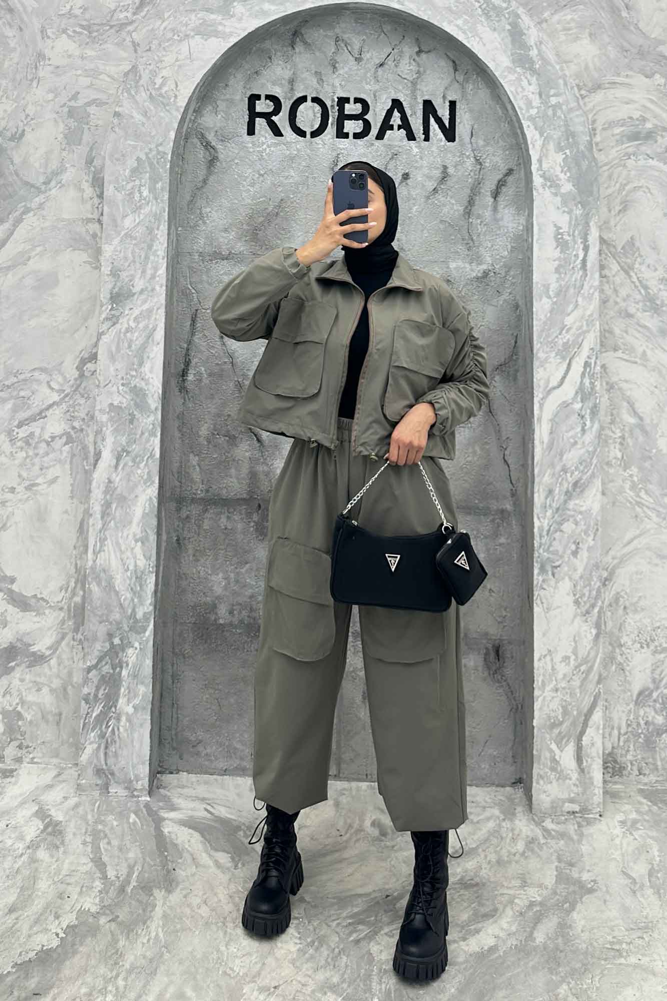 ست سویشرت و شلوار تی سی کارگو