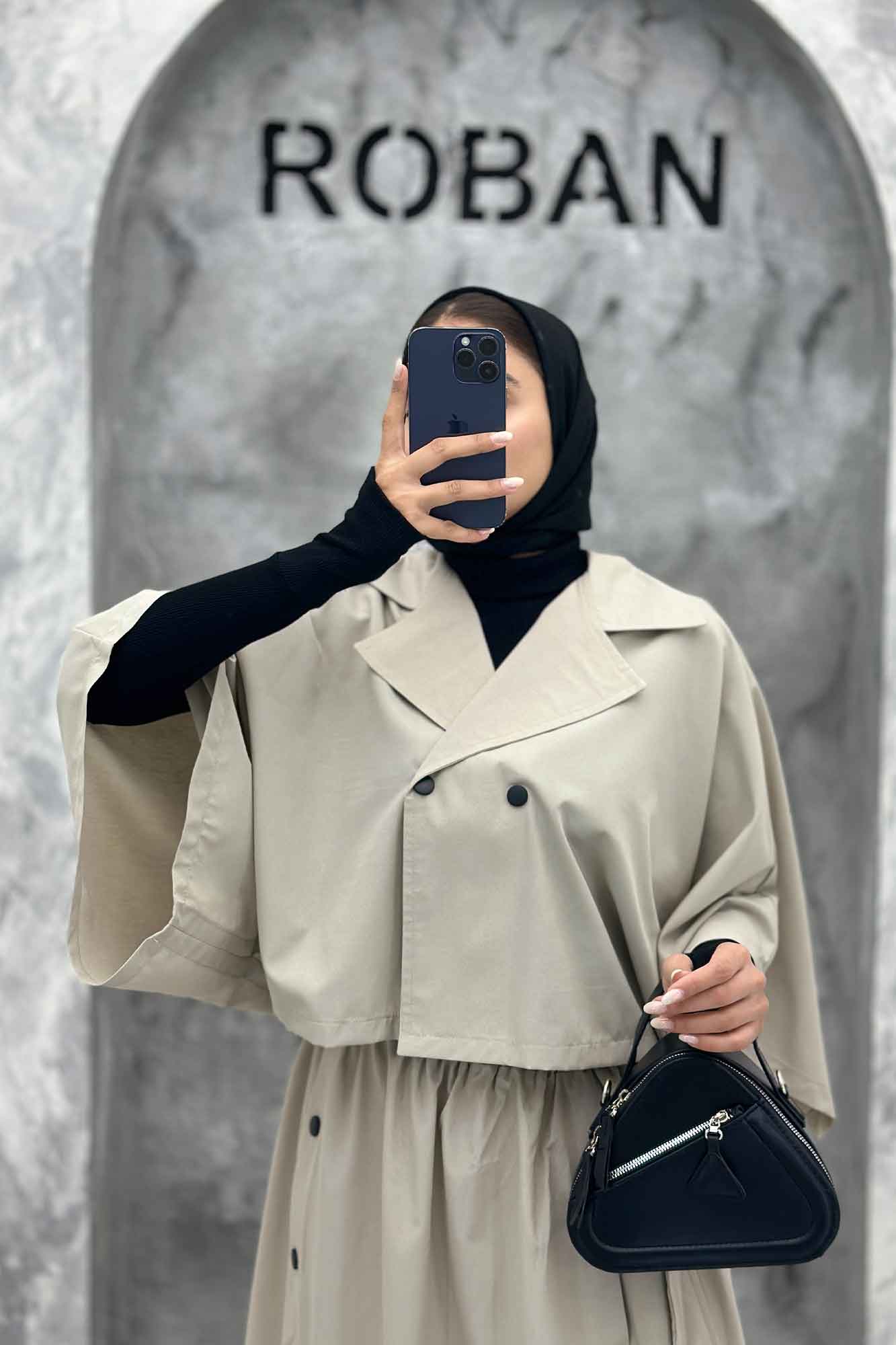 ست کت و دامن خفاشی دکمه زاماک داکرون