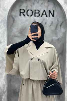 ست کت و دامن خفاشی دکمه زاماک داکرون